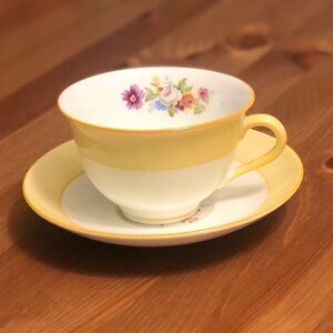 Vintage Yellow Tea Cup & Saucer